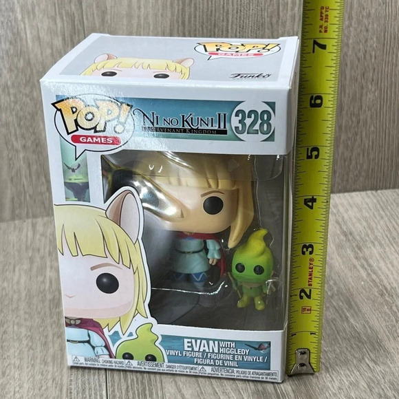 Funko POP! Games Ni No Kuni II: Evan w/ Higgledy Vinyl Figure #328 Ages 14+ - Picture 8 of 8